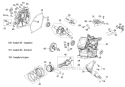 Crankcase Diagram and Parts List for 31A-2M5E766 2012 Troy-Bilt Snow Blower