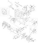Auger & Auger Housing Diagram and Parts List for 31AH55Q5711 2011 Troy-Bilt Snow Blower