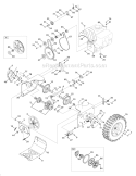 Drive System Diagram and Parts List for 31AH55Q5766 2011 Troy-Bilt Snow Blower