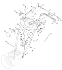 L & Q Style Handle & Frame Diagram and Parts List for 31AH55Q5766 2011 Troy-Bilt Snow Blower