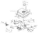 483-Sua Fuel Tank & Mounting Diagram and Parts List for 31AH55Q5766 2011 Troy-Bilt Snow Blower
