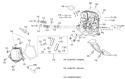 Cylinder Head Diagram and Parts List for 31AH55Q5766 2012 Troy-Bilt Snow Blower