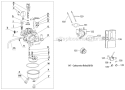 Carburetor Diagram and Parts List for 31AH55R5711 2012 Troy-Bilt Snow Blower