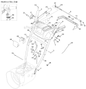 Handle and Frame Diagram and Parts List for 31AH55R5711 2012 Troy-Bilt Snow Blower