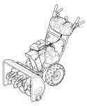 Quick Reference Diagram and Parts List for 31AH5ZQ5 2008 Troy-Bilt Snow Blower