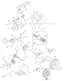 Drive System Diagram and Parts List for 31AH63N2711 2007 Troy-Bilt Snow Blower