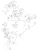 N-Style Handle, Frame And Discharge Chute Diagram and Parts List for 31AH63N2711 2007 Troy-Bilt Snow Blower