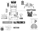Label Map Storm 2840 Diagram and Parts List for 31AH64Q4711 2011 Troy-Bilt Snow Blower