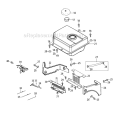 478-Sua Fuel Tank & Mounting Diagram and Parts List for 31AH64Q4711 2011 Troy-Bilt Snow Blower