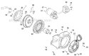 Starting System and Blower Housing Diagram and Parts List for 31AH64Q4711 2012 Troy-Bilt Snow Blower