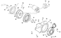 Starting System and Blower Housing Diagram and Parts List for 31AH64Q4766 2012 Troy-Bilt Snow Blower