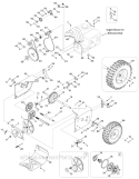 Drive System Diagram and Parts List for 31AH64Q4766 2012 Troy-Bilt Snow Blower