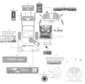 Label Map 28-Inch Diagram and Parts List for 31AH64Q4 2009 Troy-Bilt Snow Blower