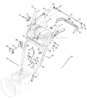 Part Location Diagram of 749-04138C-0637 Husky HANDLE-LOWER SNO