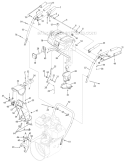 Q-Style Handle, Frame & Discharge Chute Diagram and Parts List for 31AH6KQ4711 2007 Troy-Bilt Snow Blower