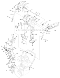 Q-Style Handle, Frame & Discharge Chute Diagram and Parts List for 31AH6KQ4766 2007 Troy-Bilt Snow Blower