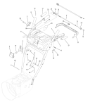 Handle Panel Diagram and Parts List for 31AH6WQ4 2008 Troy-Bilt Snow Blower