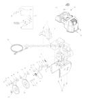 Drive & Engine Accessories Diagram and Parts List for 31AH7T74063 2004 Troy-Bilt Snow Blower