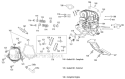 Cylinder Head Diagram and Parts List for 31AH95P6711 2012 Troy-Bilt Snow Blower