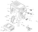 Muffler and Controls Diagram and Parts List for 31AH95P6711 2012 Troy-Bilt Snow Blower