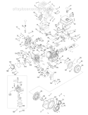 Engine Assembly 490-Su Diagram and Parts List for 31AH9777766 2009 Troy-Bilt Snow Blower