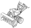Quick Reference Diagram and Parts List for 31AH97P7711 2011 Troy-Bilt Snow Blower
