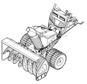 Quick Reference Diagram and Parts List for 31AH97P7766 2011 Troy-Bilt Snow Blower