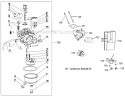 Carburetor Diagram and Parts List for 31AH97P7766 2012 Troy-Bilt Snow Blower
