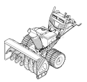 Quick Reference Diagram and Parts List for 31AH97P7 2010 Troy-Bilt Snow Blower