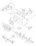 Blower Housing Assembly Diagram and Parts List for 31AH9Q77766 2006 Troy-Bilt Snow Blower