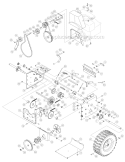 Drive Assembly Diagram and Parts List for 31AH9Q77766 2006 Troy-Bilt Snow Blower