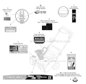Label Map Diagram and Parts List for 31AM2P5B 2009 Troy-Bilt Snow Blower