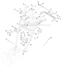 Handle Panel Diagram and Parts List for 31AM62N2 2009 Troy-Bilt Snow Blower