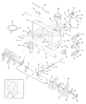Auger & Auger Housing Diagram and Parts List for 31AM63P3 2008 Troy-Bilt Snow Blower