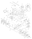 Auger Housing & Assembly Diagram and Parts List for 31AM73Q3766 2008 Troy-Bilt Snow Blower
