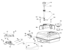 Fuel Tank and Mounting Diagram and Parts List for 31AM73R3711 2012 Troy-Bilt Snow Blower