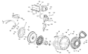 Starter Assembly and Blower Housing Diagram and Parts List for 31AM73R3711 2012 Troy-Bilt Snow Blower