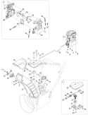 Chute Control 4-Way (Electric) Diagram and Parts List for 31AM73R3711 2012 Troy-Bilt Snow Blower