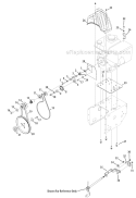 Drive System Diagram and Parts List for 31AM73R3711 2012 Troy-Bilt Snow Blower