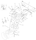 Handle Panel Diagram and Parts List for 31AM73R3766 2012 Troy-Bilt Snow Blower