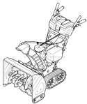 Quick Reference Diagram and Parts List for 31AM73R3766 2012 Troy-Bilt Snow Blower