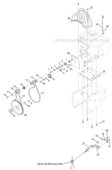 Drive System Diagram and Parts List for 31AM73R3766 2012 Troy-Bilt Snow Blower
