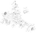 Drive Assembly Diagram and Parts List for 31AS2B5-766 2006 Troy-Bilt Snow Blower