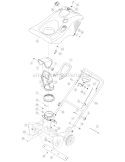 Handle Assembly Diagram and Parts List for 31AS2B5-766 2006 Troy-Bilt Snow Blower