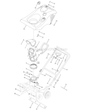 Chute & Handle Diagram and Parts List for 31AS2B5-766 2007 Troy-Bilt Snow Blower