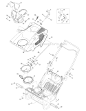 Shroud, Chute & Handle Squall 2100 Diagram and Parts List for 31AS2T5F711 2011 Troy-Bilt Snow Blower
