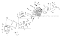 270-Ju Cylinder Head Diagram and Parts List for 31AS2T5F766 2011 Troy-Bilt Snow Blower