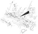 Drive System & Auger Assembly Diagram and Parts List for 31AS2T5F766 2011 Troy-Bilt Snow Blower