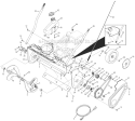 Drive System and Auger Assembly Diagram and Parts List for 31AS2T5F766 2012 Troy-Bilt Snow Blower