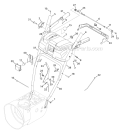 N, P & Q-Style Panel Diagram and Parts List for 31AS62N2711 2011 Troy-Bilt Snow Blower